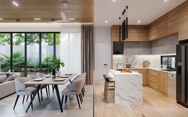 Thiết kế phòng bếp đẹp, đơn giản – Giải pháp cho không gian sống tiện nghi